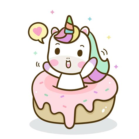 Hand Drawn Unicorn With Sweet Cake 668112 Vector Art At Vecteezy
