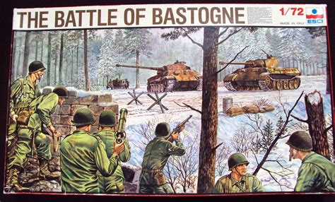 Esci 2027 The Battle Of Bastogne Military Diorama Box Art Art