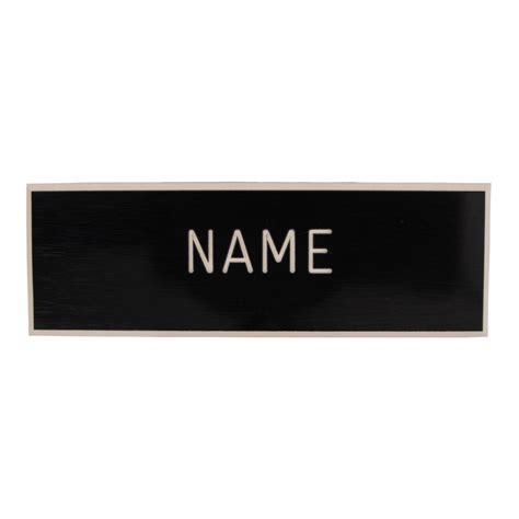 Black Plastic Name Tag Engraved Plastic Name Tags Military Shop