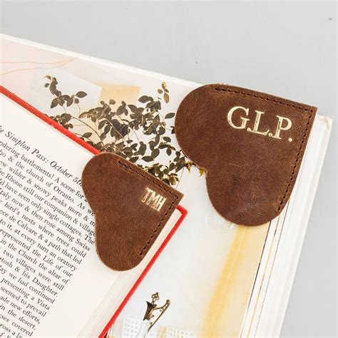 heart leather bookmark crafted from our exclusive vintage style leather you ll never lose your