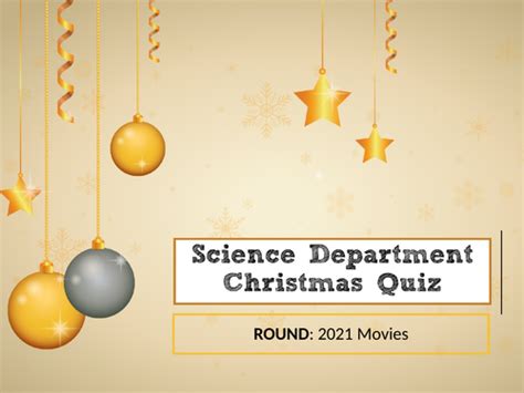 Science Christmas Quiz 2020 2021 Teaching Resources