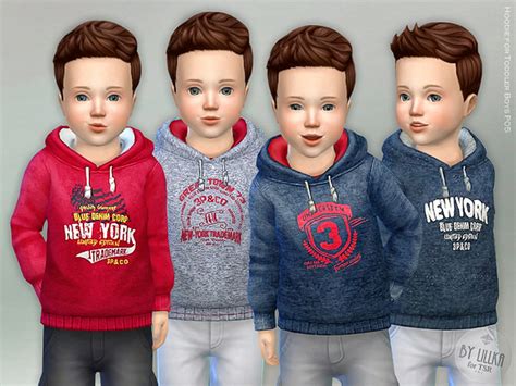 Hoodie For Toddler Boys P05 By Lillka At Tsr Sims 4 Updates