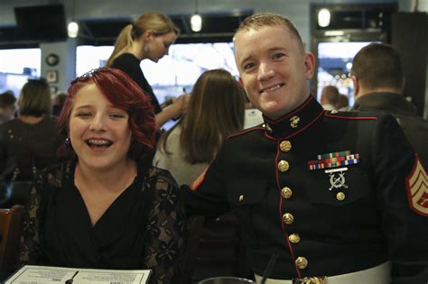 Face Of Defense Marine Recruiter Volunteers For Father Daughter Dance