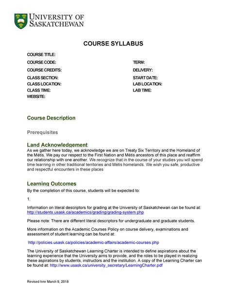 47 Editable Syllabus Templates Course Syllabus Templatelab