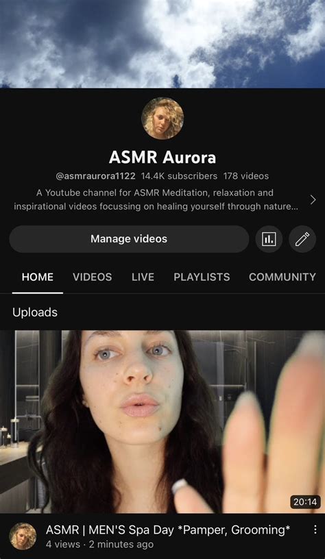 goddess aurora on twitter asmr 🎥 men s pamper grooming session up on my youtube 😘