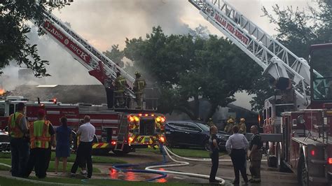 Fire Crews Battle Large House Fire In Northwest Dallas