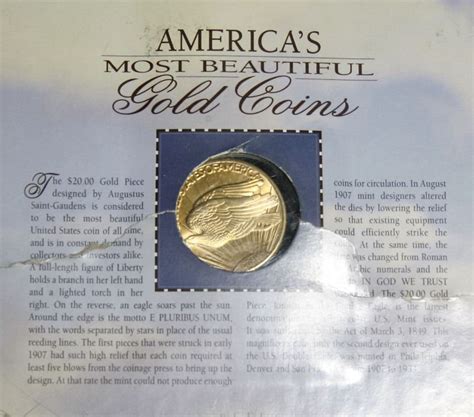 Americas Most Beautiful Gold Coins St Gaudens Copy By American