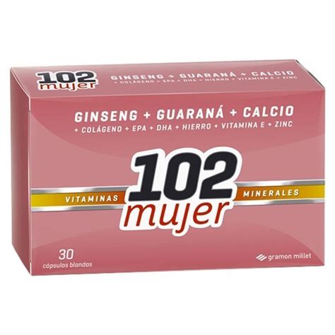 Vitaminas Y Minerales 102 Años Mujer Por 30 Capsulas Gramon Millet