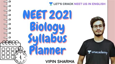 All you need to know. NEET 2021 Biology Syllabus Planner | Vipin Sharma - YouTube