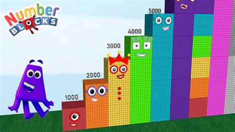 Colourblocks Purple Jump And Count Numberblocks 1000 To 50 000