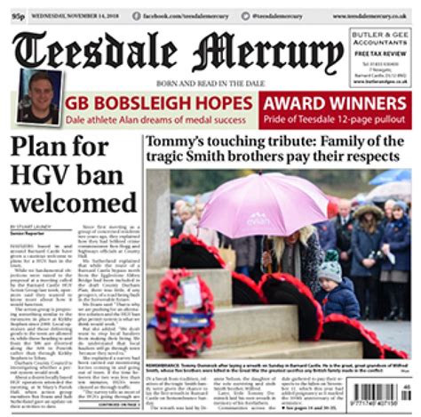 This Weeks Teesdale Mercury News Teesdale Mercury