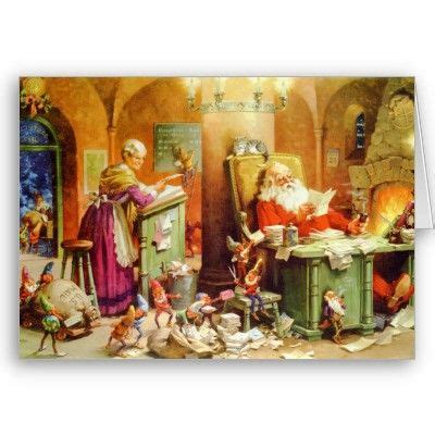 They sit on his lap and tell him what they want. Santa & Mrs. Claus hard at work in the North Pole Holiday ...