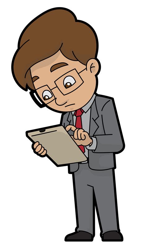 All png images can be used for personal use unless stated otherwise. File:A Curious Cartoon Businessman.svg - Wikimedia Commons