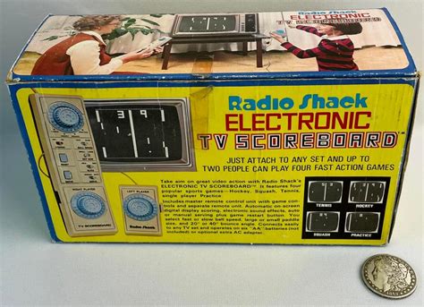 Lot Vintage C 1980 Radio Shack Electronic Tv Scoreboard Pong Style W