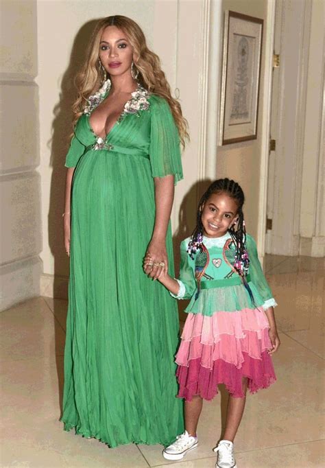 Beyonce And Blue Ivy Gucci Dresses Beauty And The Beast 2017 Popsugar