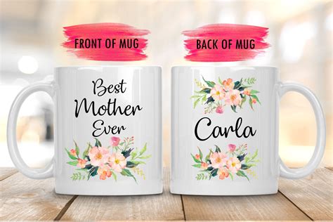 Custom Mug For Momcustom Best Mother Ever Mugmothers Day Etsy Gifts