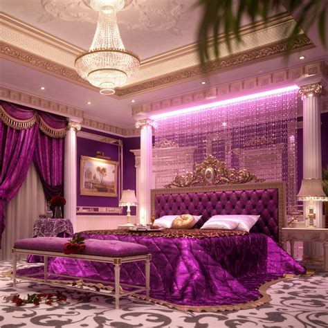 purple bedroom white furniture home ideas 3d design