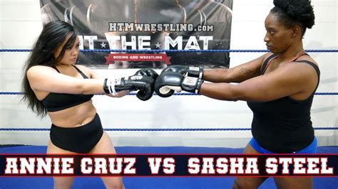 annie cruz vs sasha steel boxing p1 hdmp4 hit the mat boxing and wrestling clips4sale