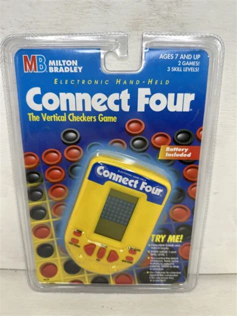 Vintage Connect Four Electronic Handheld Game Hasbro Milton Bradley