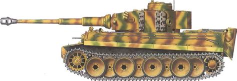 Tiger He Camouflage Patterns Kursk July 1943 2ss Pzgrendiv