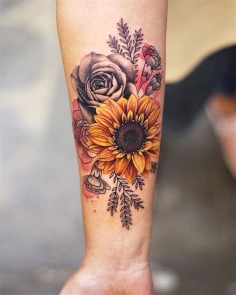 135 Super Sunflower Tattoo Ideas 2024 Inspiration Guide Sunflower