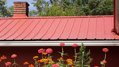 Red Metal Roof Macbeth Roofing And Exteriors