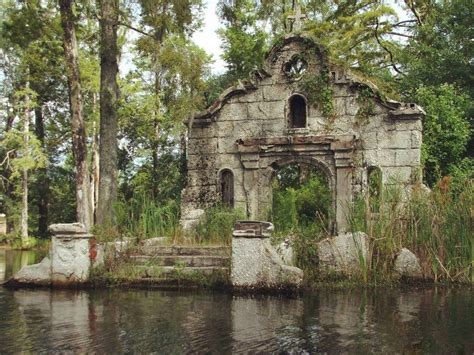 Chapel Ruins At Cypress Gardens South Carolina Swamp Thing 1982
