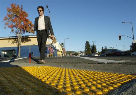 Roadshow Yellow Sidewalk Bumps Arouse Strong Opinions The Mercury News