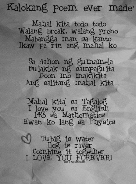 Tagalog Cheezy Poem Hugot Lines Tagalog Memes Tagalog Patama Quotes