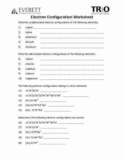 We hope your happy with this electron configuration worksheet answers key electron configuration of every element [w free video guide idea. 50 Electron Configuration Worksheet Answer Key ...