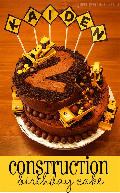 Here's a birthday cake that will be safe for vegans or anyone with a dairy allergy to eat. Construction Cake - Kid's Birthday Cake Idea