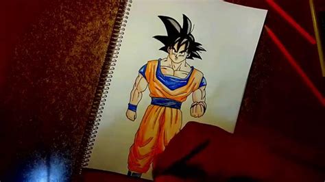 Imagenes De Goku Para Dibujar A Lapiz Faciles Con Color Como Dibujar A