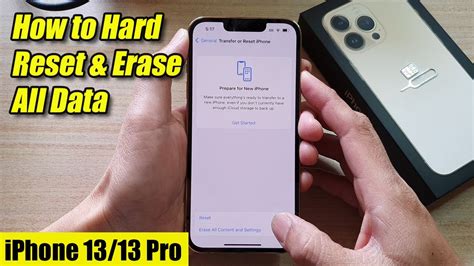 Iphone 13 13 Pro How To Hard Reset And Erase All Contents Youtube