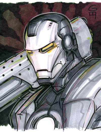 Marker Commission War Machine By ~grantgoboom On Deviantart Iron Man