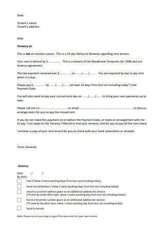 SAMPLE Current Rent Balance Letters In PDF MS Word