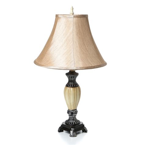 Hazelwood Home LMP Lotus 24 H Table Lamp With Bell Shade Reviews