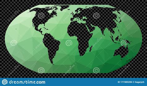 Low Poly World Map Stock Vector Illustration Of Location 171985206