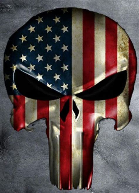 48 American Flag Punisher Skull Wallpaper On Wallpapersafari