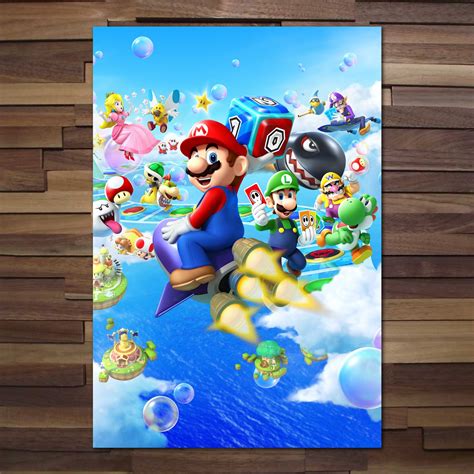 Super Mario Galaxy Poster Canvas