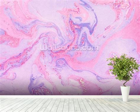 Pink And Purple Marble Wallpaper Wall Mural Wallsauce Australia