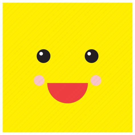 Emoji Emoticon Face Happy Shape Smiley Square Icon Download On