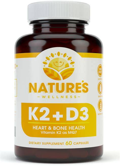 Vitamin k1 is the main form of vitamin k supplement available in the u.s. Vitamin K2 (mk7) with D3 Supplement for Best Absorption ...