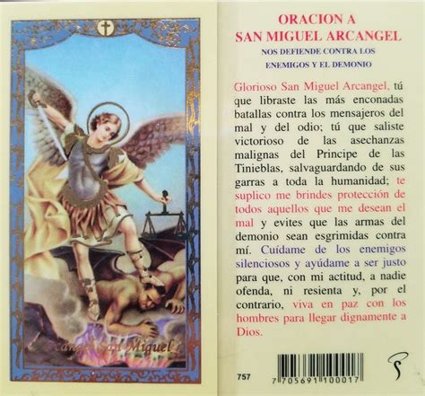 Oracion San Miguel Arcangel