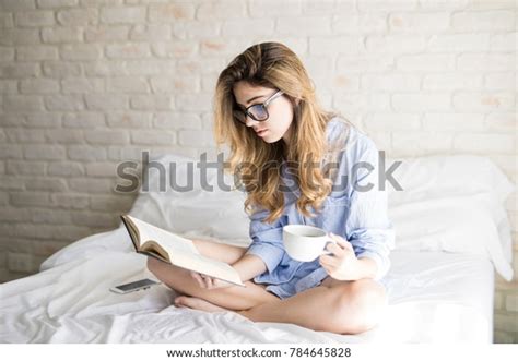 Portrait Gorgeous Young Nerdy Girl Glasses Stock Photo 784645828