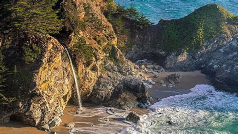 The Always Beautiful Mcway Falls In Big Sur California Coast Sea