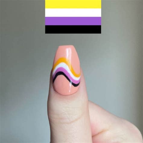 Pride Flag Press On Nails Charity Nails Pride Month Nails Etsy