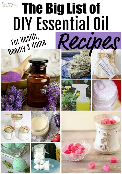 The Big List Of Diy Essential Oil Recipes Diy Essential Oil Recipes