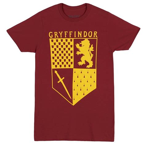 Gryffindor House Crest Adult T Shirt Ce12enqhab9 With Images