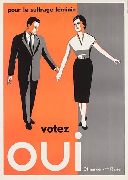 (rare, usually in the context of switzerland) the act of voting, especially when not to elect a government or head of state. Le suffrage féminin en Suisse - Droit de vote des femmes