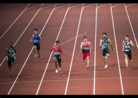 Atletik Lari 100m Putra Antara Foto